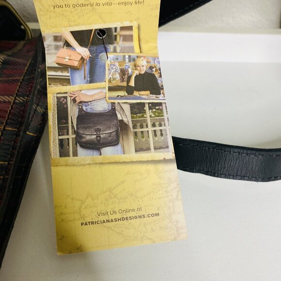 NWT Patricia Nash Venezia Pouch Bag Signature Plaid Crossbody Genuine Leather - Picture 7 of 9